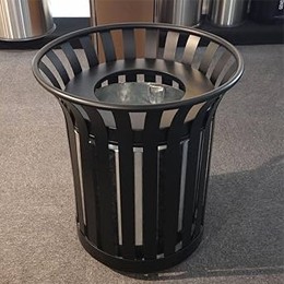 Hwm 40-Gallon Custom Steel Trash Cans for Commercial & Municipal Use